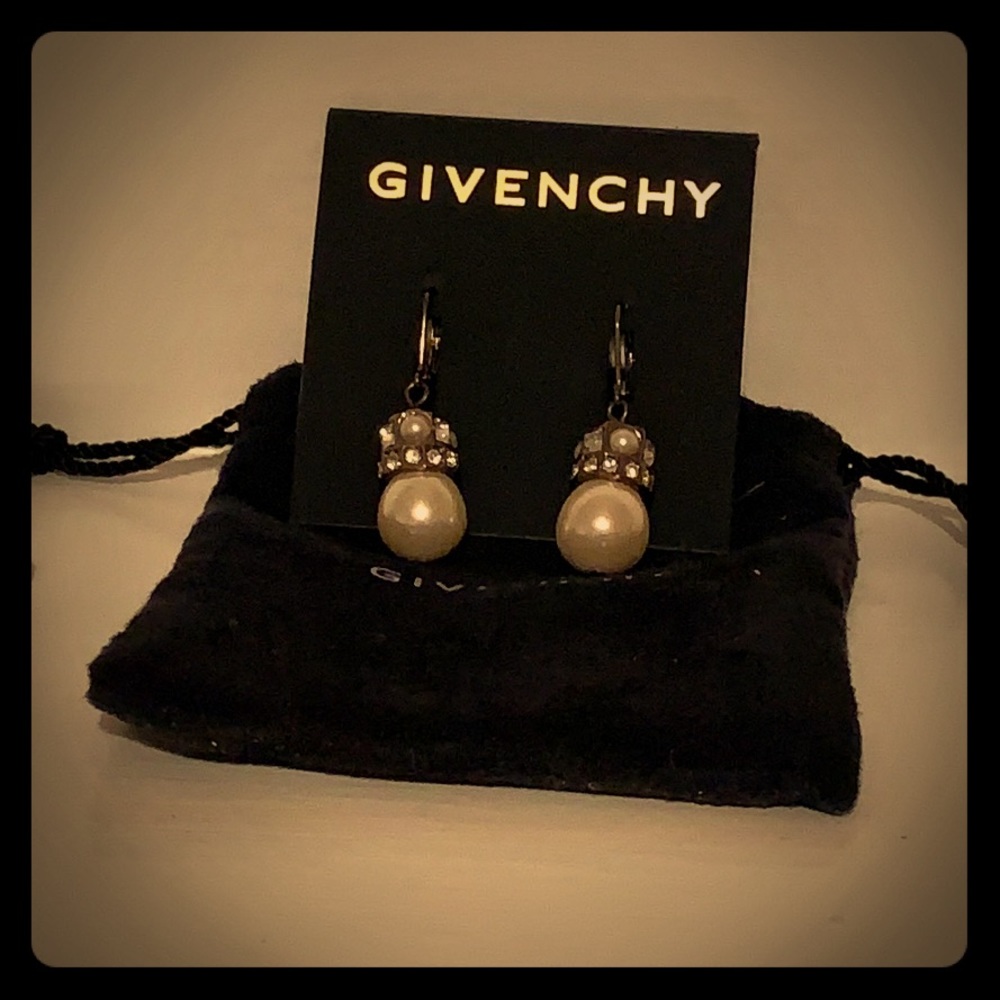 Givenchy pearl drop earrings